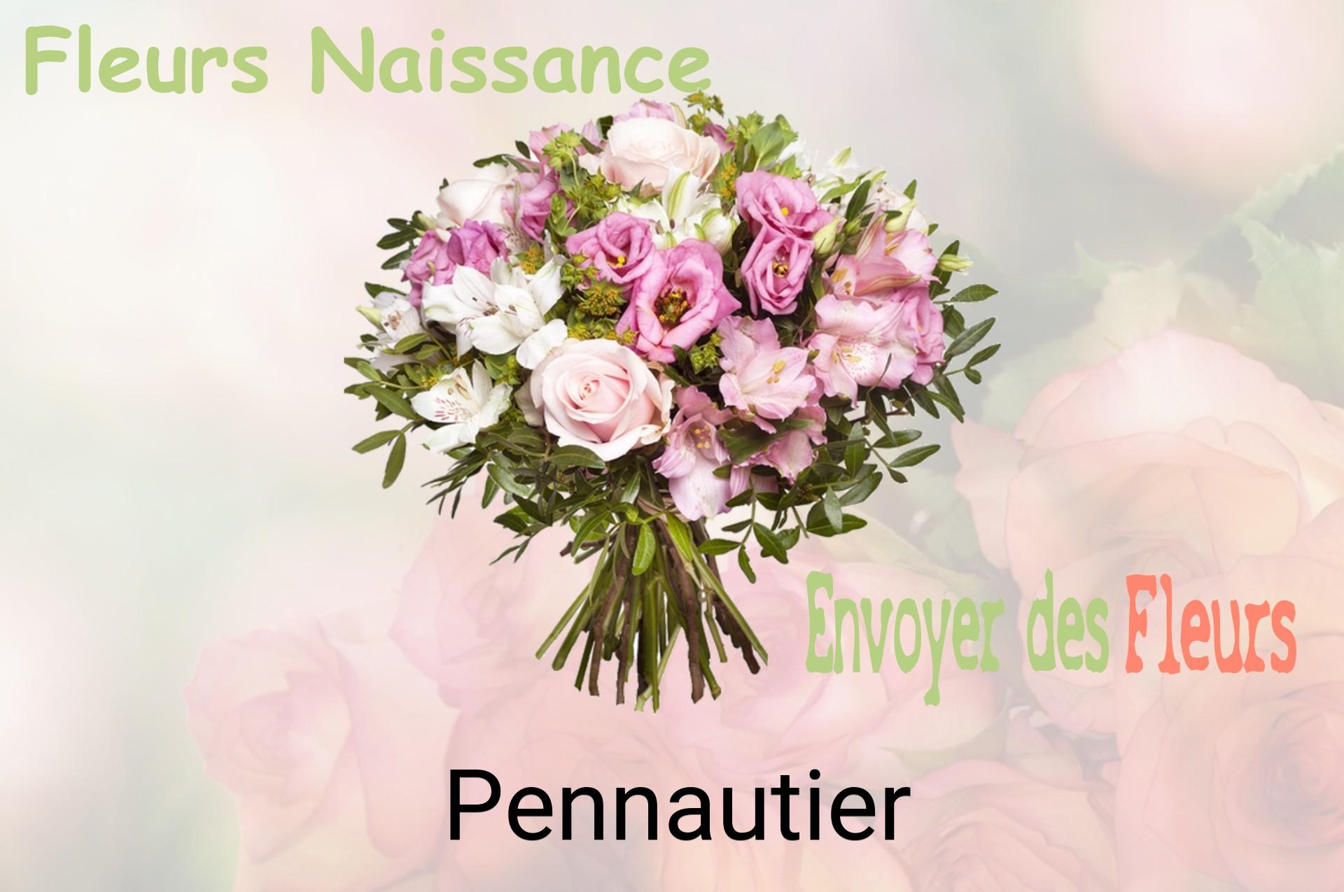 Bouquet de fleurs de naissance livré à Pennautier