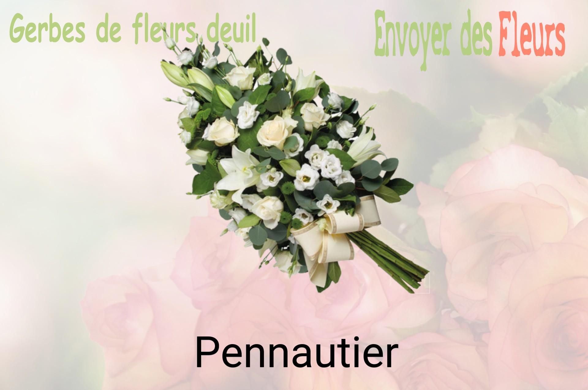 Gerbe de fleurs de deuil livrée à Pennautier